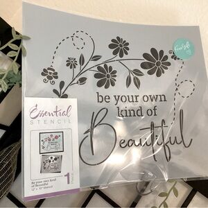 Essential Stencil 'Be Your Own Kind of Beautiful'